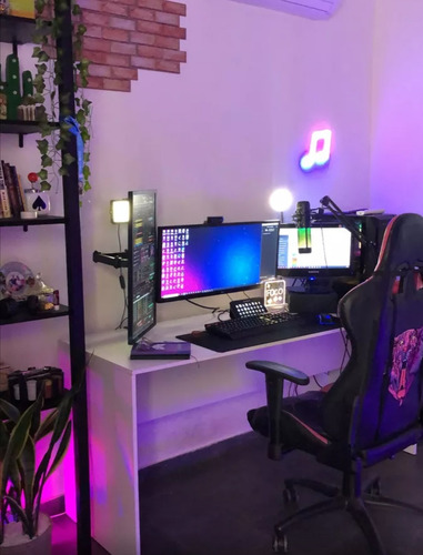 Suporte 2 Monitor Tv Aço Mesa Articulad Vesa Ajuste Promoção