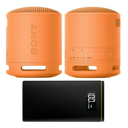 Altavoces Portátiles  Srs-xb100 (naranja) - Pack De 2 Unidad