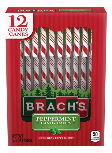 Brach's Bobs - Bastones De Menta Roja Y Blanca, Dulces De Na