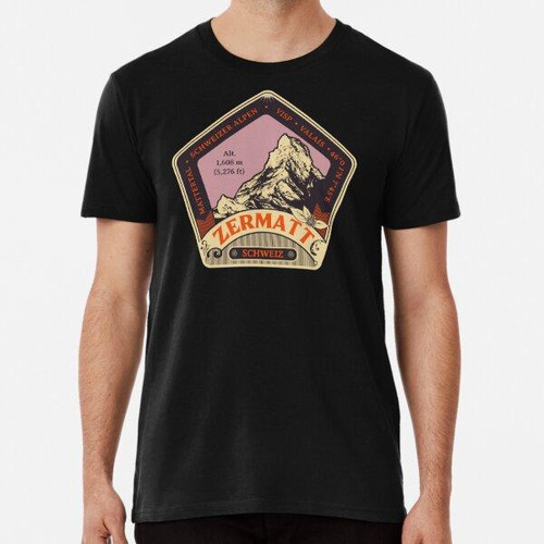 Remera Zermatt Suiza Art Nouveau Original Roadtrooper Camise