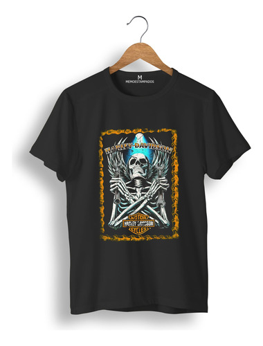 Remera: Harley-davidson Placa  Memoestampados