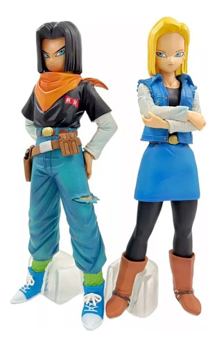 Pack De Figuras De Androide 17 Y 18, Dragon Ball Z