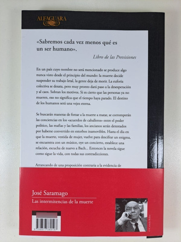 Libro Las Intermitencias De La Muerte - José Saramago