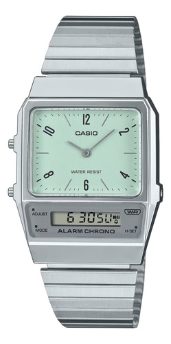 Casio Reloj Hombre Aq-800e-3avt Slim, Doble Reloj, Alarma,cr