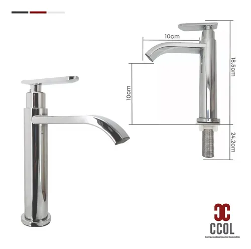 Combo Lavamanos Pequeño Rectangular + Grifería Agua Fríac830