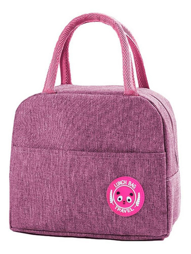 Bolsa Blogueira Moda Refeições Lancheira Marmiteira Intantil Cor Rosa