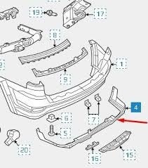 Parachoque Trasero Infer Jeep Grand Cherokee Srt8 2011/15