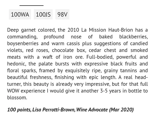 Vino Frances Chateau La Mission Haut B - mL a $8280