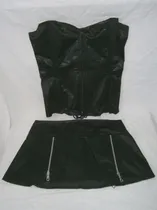 Comprar Corset Y Minifalda De Brocato