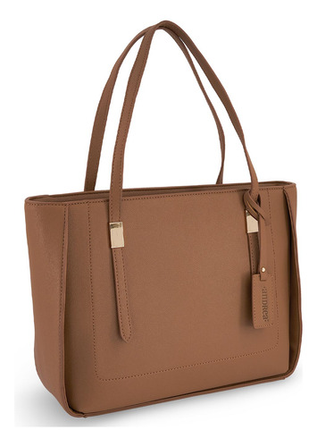 Bolsa Andrea Tote Con Doble Asa Dama Café