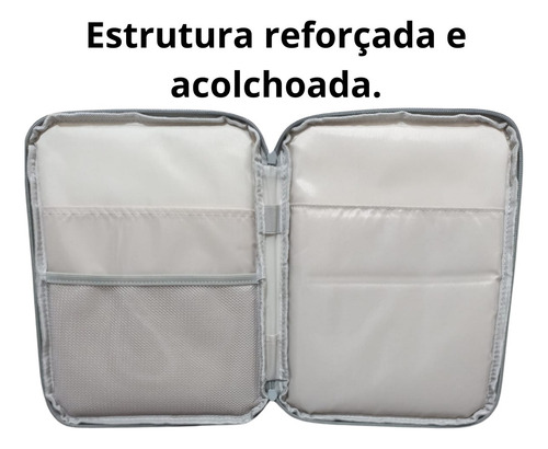 Kit Capa Bolsa Com Teclado E Mouse Para Galaxy Tab S6 Lite