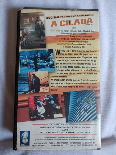 Vhs Filme A Cilada Com Wesley Snipes