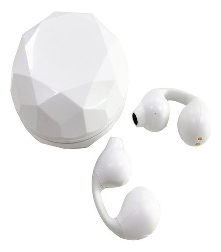 Smart Noise Cancelling Bluetooth Air Conduction Headset Color Blanco