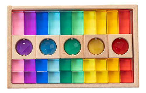 Set De Bloques De Construcción Rainbow Toys Montessori Rainb