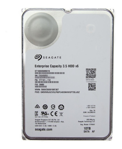 Imagen 3 de 3 de Disco Rigido 10tb 7.2k 256mb Seagate Exos X10 Enterprise