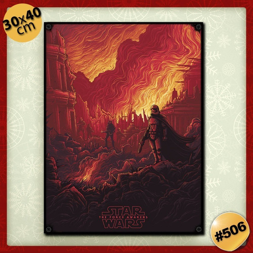 Pack De 3 Posters 30 X 40 Cm - Papel Ilustración / Star Wars