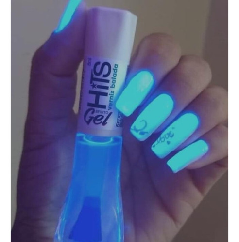 Hits Balada Neon Brilha No Escuro Efeito Gel 8ml