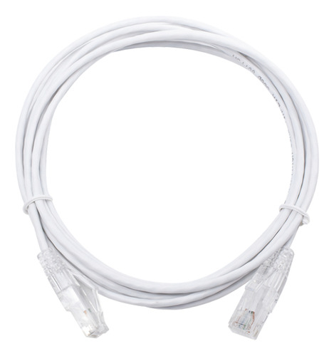 Patch Cord Cable Parcheo Red Utp Cat 5e 2 Metros Blanco