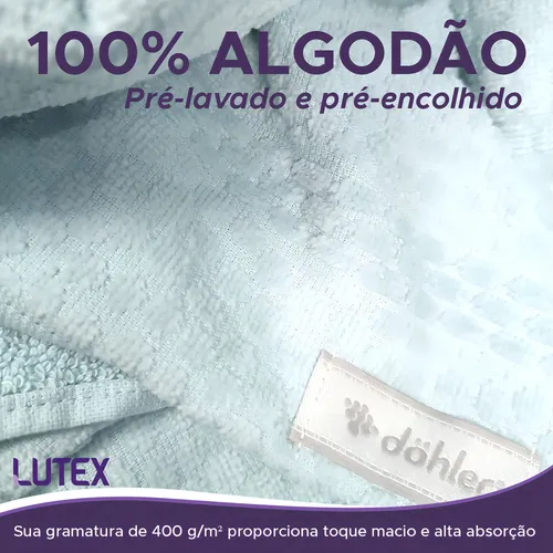 Toalla de baño Dohler Soft Pearl aterciopelada, 100% algodón, color liso, azul cielo 5688