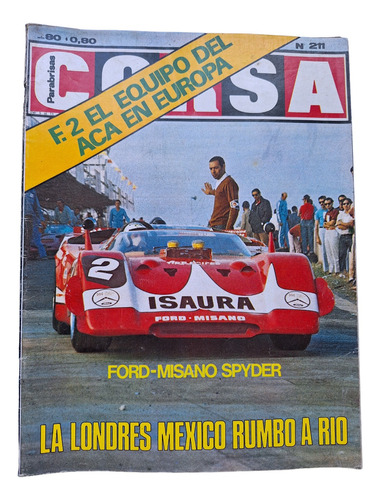 Revista Parabrisas Corsa Nro. 211 Mayo 1970 Impecable *