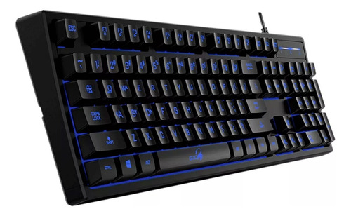 Teclado Gamer Genius Gx Gaming Scorpion K6 Led Azul Usb Color del teclado Negro Idioma Español Latinoamérica