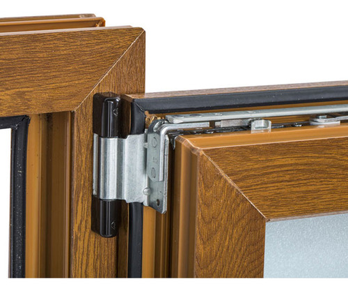 Ventana Oscilobatiente Pvc 700mm X 1300mm Golden Oak
