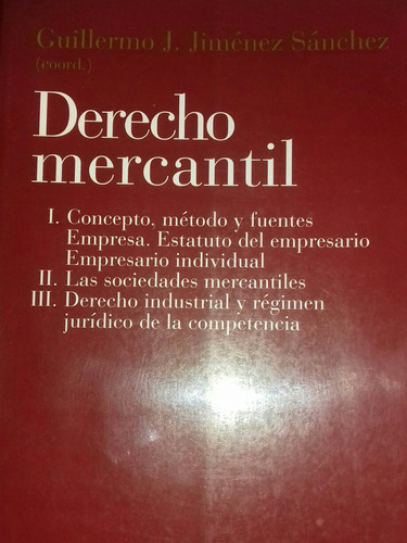 Libro De Derecho Mercantil Nuevo