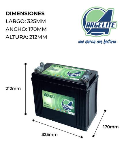 Bateria Solar 12x110 Ciclo Profundo Estacionaria Argelite