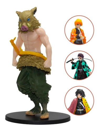 Figuras Coleccionable Demon Slayer Tanjiro Zenitsu Giyu 15cm