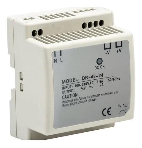 comprar Fuente De Poder 24v Vdc Riel Din 100-240vac \u002F 45w 2a