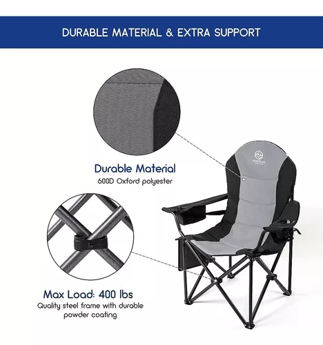  Sillas de camping para adultos, silla de camping plegable  portátil, silla de camping de tela Oxford con soporte para tazas, silla  deportiva, para exteriores : Deportes y Actividades al Aire Libre