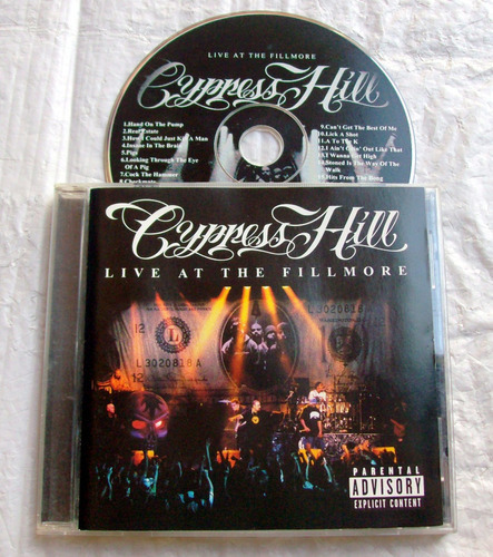 Cypress Hill - Live At The Fillmore * Cd 1º Ed. Usa 2000  