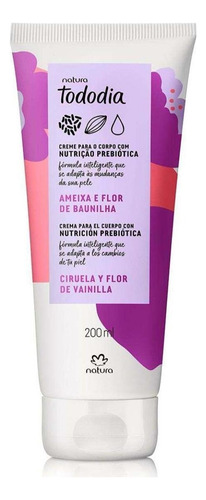 Natura Creme Hidratante Corporal Tododia Ameixa e Flôr de Baunilha 200ml