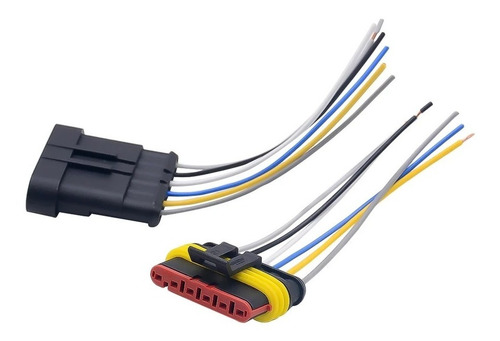 Conector Electrico De 6 Pines Impermeable Automotriz