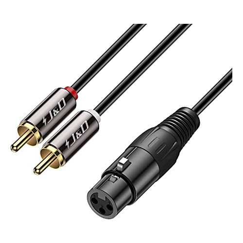 Cable Divisor Xlr 2 Rca Y, Cable De Parche, Macho Rca D...