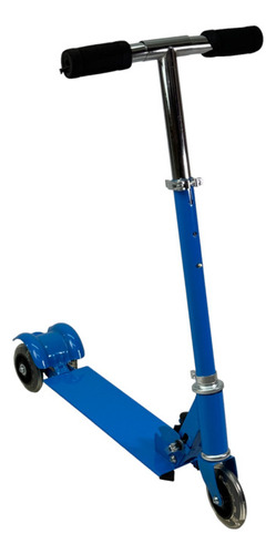 Scooter Para Niños Patinete Del Diablo Tres Llantas Metal Color Azul Liso