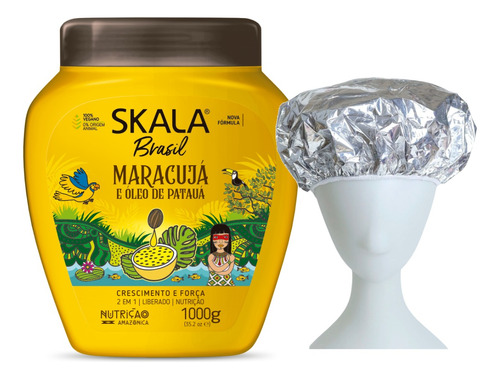 Brasil Maracuja Skala Mascara Vegana 1kg + Gorro Aluminio