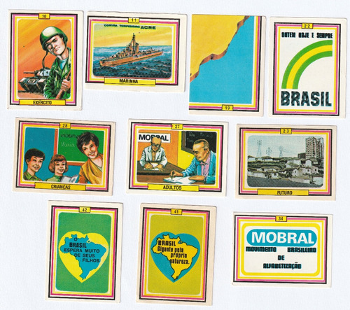 70 Figurinhas Álbum Brasil Pátria Amada - Diversos