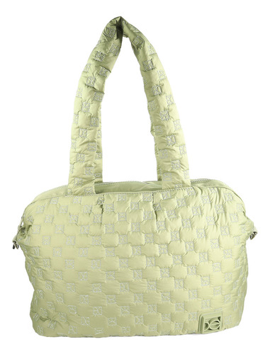 Duffle Bag Cloe Unisex De Viaje Textil Pouch Desprendible Color Verde