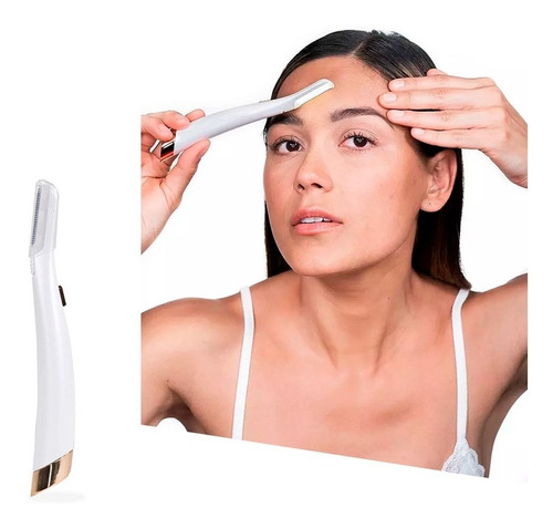 Perfilador De Cejas Vello Rostro Electrico Luz Led Facial