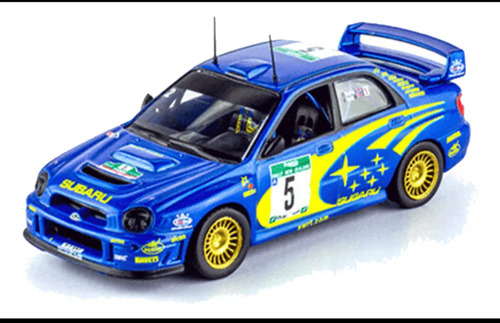 Colección Oficial Wrc 58 Subaru Impreza Burns-reid 2001. Azul