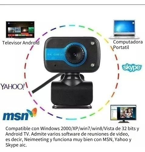 Cámara Web De Hd Con Micrófono Para 2000 / Xp / Win7 / Win8