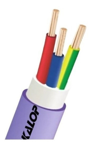 Imagen 1 de 5 de Cable Subterraneo 3x1.5 Kalop X50 Metros Clase 5