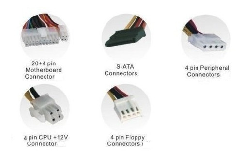 Imagen 6 de 9 de Fuente De Poder Viggo 800w Conector Sata Ide Para Pc Torre