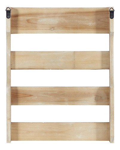 Gancho De Pared De Madera Café 8 Colgadores, 38 Cm X 7...