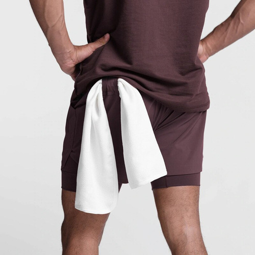 Pantalones Cortos Deportivos Transpirables De Doble Capa Gim