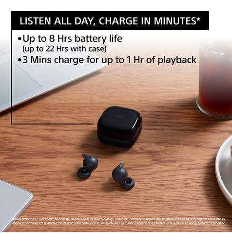 Auriculares Truly Wireless Sony Linkbuds Open Black