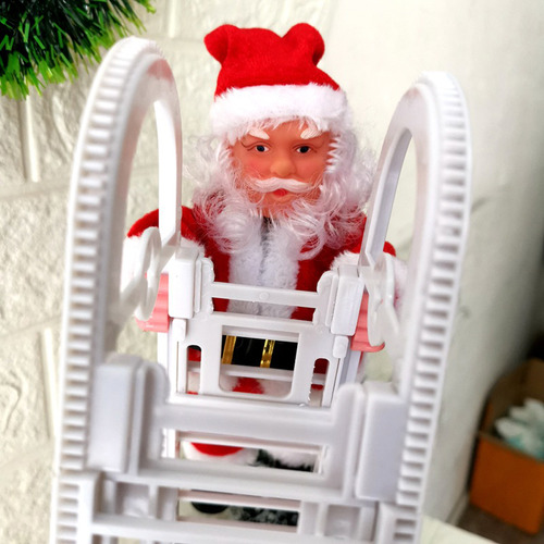 Juguete Eléctrico De Papá Noel Para Escalar Con Escalera
