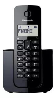 Telefone Sem Fio Panasonic Kx-Tgb110lbb Preto Black Piano Com Identificador De Chamadas