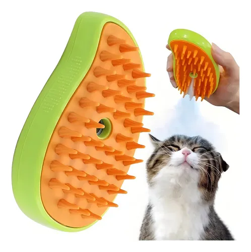 Cepillo de Vapor 3en1 Masajeador para Mascotas - Vista frontal